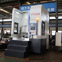 VTC1250 HIPOW Nouvelle petite machine à tourner verticale CNC à 2 axes pour usages moyens, haute précision, porte-outils à 8 postes, multi-tensions