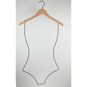 Appendiabiti rotondi in legno e ferro personalizzabili con logo, flessibili e multifunzione, per costumi da bagno, da bagno, soggiorno e abbigliamento. - Product Image 1