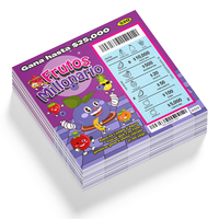 Tarjetas de Lotería Rasca y Gana con Diseño Personalizado Premium en CMYK, Impresión de Broma con Grandes Premios, Cartón Ecológico y Duradero, Impresión Personalizada