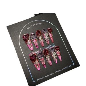 批发10pcs手工法国压钉与美丽的奢华定制设计免费样品和定制包装 - Product Image 5