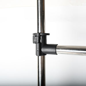 Séchoir à linge télescopique à double rangement, intérieur/extérieur, sur roulettes, support de séchage, étagères et cintres à linge - Product Image 5