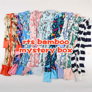 Listo para enviar Pijamas de bambú a granel Caja misteriosa Niños Estilos aleatorios Impresión de personajes <span class=keywords><strong>Romer</strong></span> Baby Bamboo Zippy Blind Box - Product Image 4