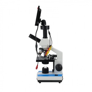 Pantalla LCD de 7 pulgadas, funda de aluminio, XSP-116D de píxeles de 5MP, microscopio <span class=keywords><strong>Digital</strong></span> de sangre de 400X para microcuerpos subacuáticos, rearca de estudiantes - Product Image 3