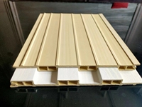Décoration intérieure, panneau mural en bambou cannelé, composites bois-plastique