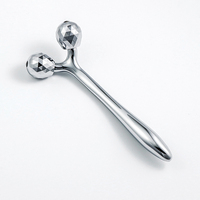 Rouleau de massage pour le visage en alliage de zinc, tête sphérique 3D à facettes, angle de 70 degrés pour le visage et le corps