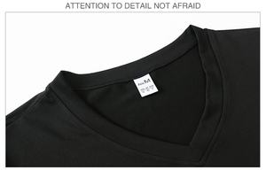 Camiseta de Manga Corta con Cuello en V para Hombre, Corte Ajustado, Alta Elasticidad, Secado Rápido, para Fitness, Running, Entrenamiento, Camiseta Más Vendida - Product Image 4