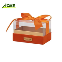 Boîte cadeau en acrylique transparente pour fleurs, emballage de luxe, vente chaude, stock d'usine