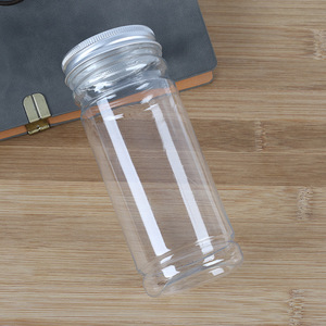 6*150 PET <b>plastic</b> transparent food airtight <b>jar</b>, herbal tea packaging bottle, biscuit storage airtight bottle, 350ml - Product Image 4