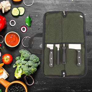 Knife Roll Bag 7pcs Fabric Durable Knife Storage Bag For Kitchen Tools Organization - Product Image 2