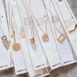 Collar de Acero Inoxidable con Letras y Animales, con Circonitas Mixtas, Joyería de Moda para Mujer, Venta al por Mayor 2025 - Product Image 4