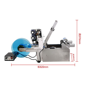 Machine d'étiquetage semi-automatique MT-50D à prix abordable pour pots cosmétiques avec imprimante de codage de date, application pour bouteilles, aliments et boissons, moteur intégré - Product Image 6