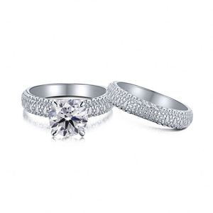 Dylam Couple Ring with Name in Silver <b>Unique</b> Wedding Sets <b>for</b> Him and <b>Her</b> Vintage Engagement Rings Modern Simple Sport - Product Image 1