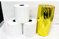 Rouleau de papier thermique 80x60 lisse, anti-encrassement, résistant à l'huile pour l'impression en caisse enregistreuse de cafés, salons de thé, restauration rapide et cuisines (POS)