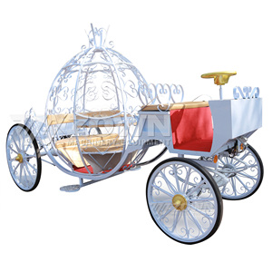 Carruaje Eléctrico de Lujo con Diseño de Calabaza, Vehículo Turístico sin Caballos para Actividades de Celebración en Resorts Panorámicos y Bodas - Product Image 4