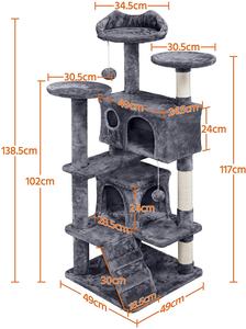 थोक टिकाऊ सामग्री पालतू उत्पाद बिल्ली खरोंच पोस्ट और वास्तविक सिसल पोस्ट के साथ चढ़ाई पेड़ - Product Image 3