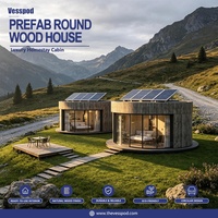 Villa Dôme de Luxe RH50 pour Glamping Extérieur, Cabane en Bois Préfabriquée, Meilleure Vente