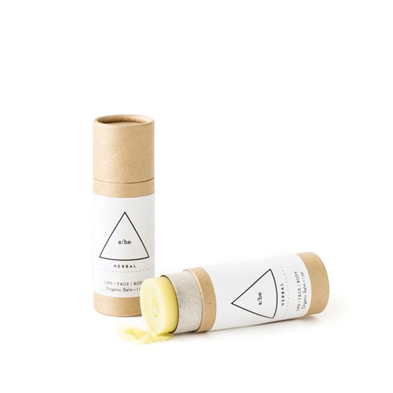 biodegradable paper tube packaging deodorant lip balm tubes stick solid perfume 7 g o.3 oz 14 g 0.5 oz