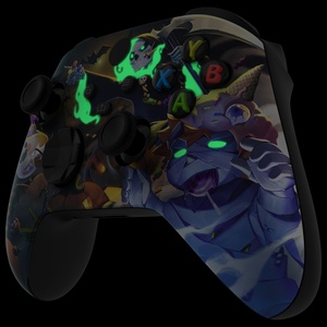 Coque de remplacement pour manette Xbox Series X, accessoire pour manette Xbox, coque avant qui brille dans le noir pour Halloween - Product Image 5