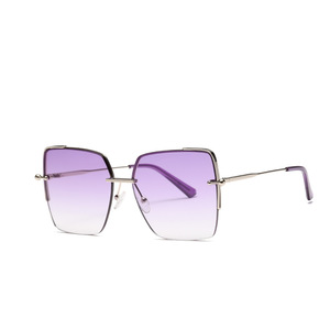 Women's <b>Sunglasses</b> JS8560 Nylon UV400 Purple Gradient <b>Square</b> Frame Sun Protection Travel Driving Fashion - Product Image 1