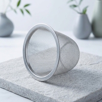 UJ-TI016  Passoire à thé en acier inoxydable de 7,5 cm de diamètre, infuseur à thé en maille