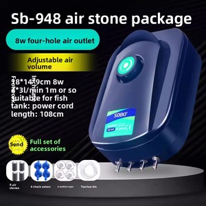 송바오 초저소음 어항용 산소펌프 및 어류 번식용 소형 가정용 에어펌프 - Product Image 6