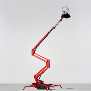 360 <span class=keywords><strong>Spin</strong></span> 8-20m 200kg Elevador de pluma telescópico Eléctrico diesel Hidráulico Cherry Picker <span class=keywords><strong>Spider</strong></span> Boom Lift para conducción todoterreno - Product Image 1