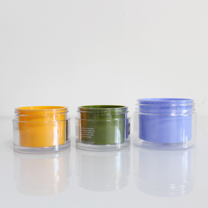 50g 100g 150g 200g 300g tròn đôi tường Kem lọ nhựa mờ lọ mỹ phẩm Acrylic đôi tường - Product Image 5