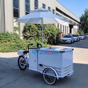 Popular Hand-<b>pushed</b> Canopy Bicycle Ice Cream Truck Custom-made Unpowered Pedal Bicycle Dining <b>Car</b> Mobile Dining <b>Car</b> - Product Image 3