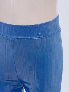Leggings côtelés pour enfants, pantalons stretch ajustés longueur cheville pour filles, leggings de danse jazz à taille élastique, leggings basiques personnalisables - Product Image 3