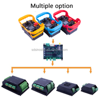Télécommande sans fil 2.4GHz avec affichage pour châssis de chenille tondeuse à gazon Robot Smart Track véhicule train d'atterrissage