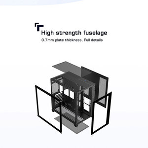 Hoàn Chỉnh Máy Tính Để Bàn Chơi Game Tháp PC Với Trường Hợp ATX Nhôm Card Đồ Họa Trường Hợp LED Ánh Sáng RGB Fan Dễ Dàng Truy Cập Phía Trước Cổng USB 3.0 - Product Image 5