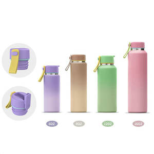 Botella de agua portátil mini de 6oz 9oz 12oz 16oz, aislada al vacío, de acero inoxidable, para mujer/niña - Product Image 6