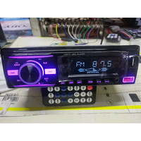 Reproductor MP3 para Coche de Gran Venta, Estéreo de Radio de Un DIN con USB/BT/SD, Control por Voz, Auxiliar de Tablero, Compatible con APE y Cargador de Coche