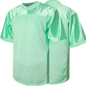 Custom High Quality Mesh American Football Jersey Wholesale Blank Sport Soccer T-Shirt <b>Heat</b>-Transfer Printed Short Premium - Product Image 2