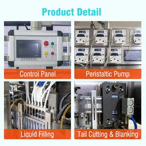 Automatic Singledose Plastic Soft Tube Cosmetic Eye Drops Monodose Strips Filling Machine Monodose Strip Tube Filling and Sealin - Product Image 2