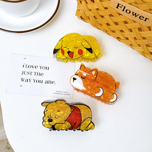 All'ingrosso simpatici animali in acrilico per capelli mollette per capelli per ragazze accessori per capelli moda per bambini - Product Image 4