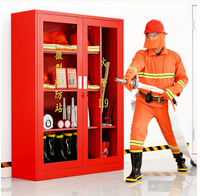 AS-170 armoire de rangement en métal pour équipement de lutte contre l'incendie avec casque, extincteur, etc.