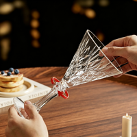 Ensemble de 210 ml de verres à vin en plastique de haute qualité pour mariage, anniversaire, bar, flûtes à champagne, gobelets à cocktail, verres à whisky