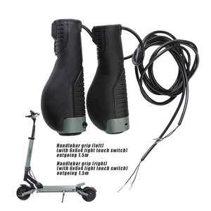 Toptan Sağ ve Sol Silikon Scooter Gidon Tutacakları Dönüş Sinyali Kablolu Elektrikli Scooter Yedek Parçaları Vset 8 8+ için - Product Image 1