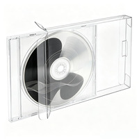 Klare PET-Faltbox aus Kunststoff, Einzelkarten-Musik-CD-Hüllenbox, Schutz- und Präsentationsbox für CDs