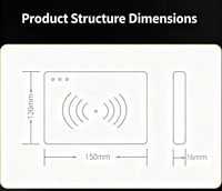 Control de Acceso de Identificación de Alto Rendimiento, Compacto y Conveniente para Escritorio, Anti-falsificación, Producción 860-960MHz, ABS