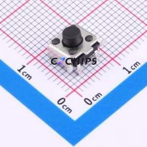 TS6655TPZJ BD(069) Tactile Switch SMD,7.5x3.6mm Switch Single Pole Single Throw 2.5N Horizontal Mount 6mm - Product Image 1