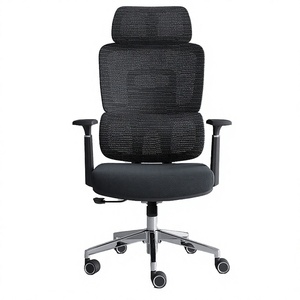 Fabricante Mayorista de Sillas Ejecutivas Modernas Ergonómicas de Tela |   Silla de Oficina Giratoria de Alta Resistencia con Respaldo Alto y Reposabrazos Ajustables - Product Image 4