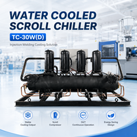Refroidisseur d'eau industriel 125 CV, type refroidi par eau, pour application de refroidissement centralisé en usine