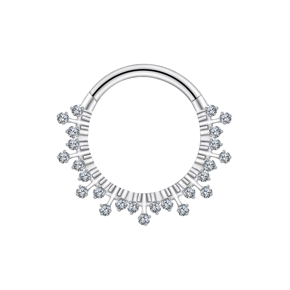 Titanio/CZ trasparente