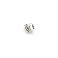 Grillz dentaire Hip Hop en laiton avec zircone cubique en forme de losange, pour une seule dent, en stock, vente en gros, petites commandes