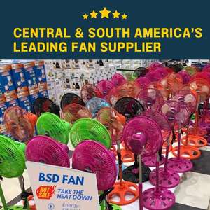 7-9.9 Inch Metal Grill Aluminum Blade Plastic Free Standing Mechanical <b>Fan</b> for Outdoor Hotel & RV Use - Product Image 4