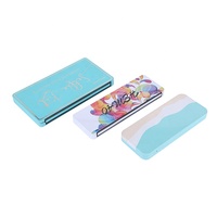 Trousse à crayons en étain pour le bureau et l'école 24 ensemble de crayons de couleur boîte en métal étui imprimé personnalisé