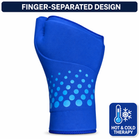 Nouvelle compresse de gel solide pour poignet, froid et chaud, utilisée comme gant de protection pour soulager la douleur.