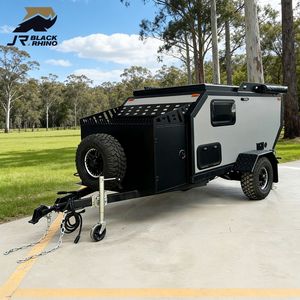 Caravana Mini Económica de 750 kg, Remolque para 2-4 Personas, Eje Doble, Venta para el Mercado de EE. UU. y Europa, Buena Fabricación, Alta Calidad, Resistente - Product Image 1